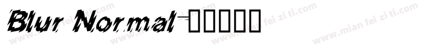 Blur Normal字体转换